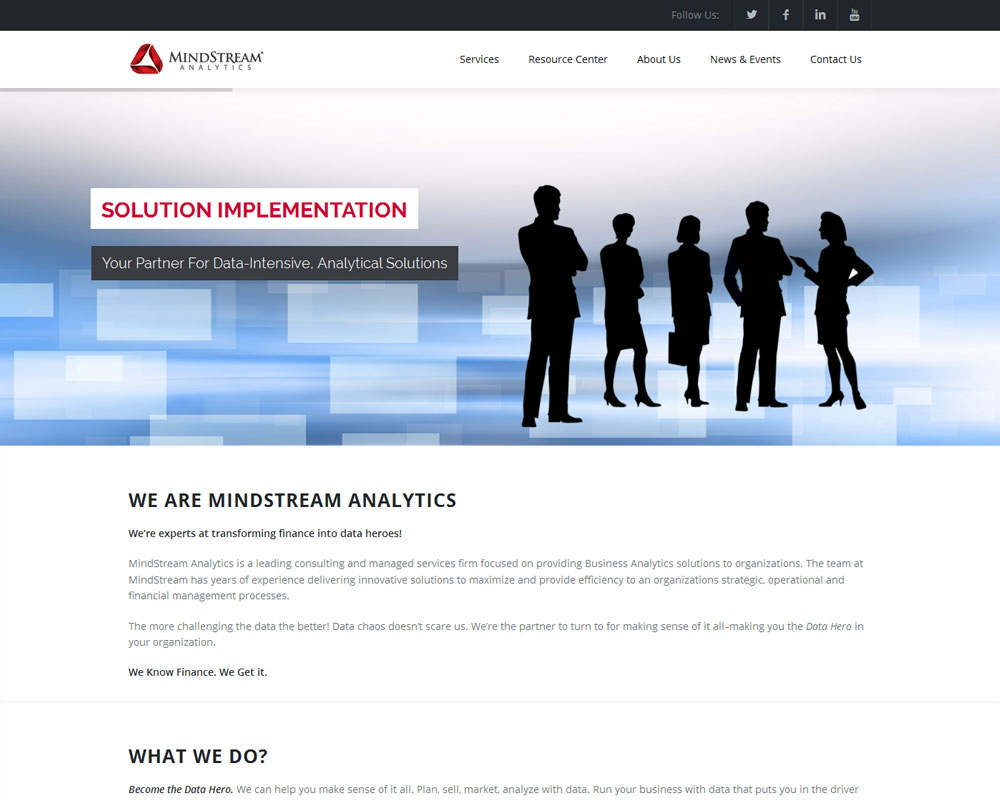 Ask Online Solutions Portfolio MindStream Home